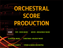 Tablet Screenshot of orchestralscoreproduction.com